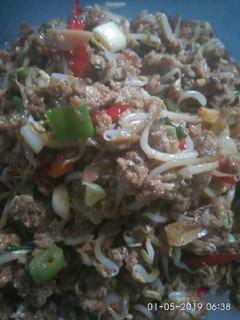 Foto resep Tumis pedas mix oncom toge