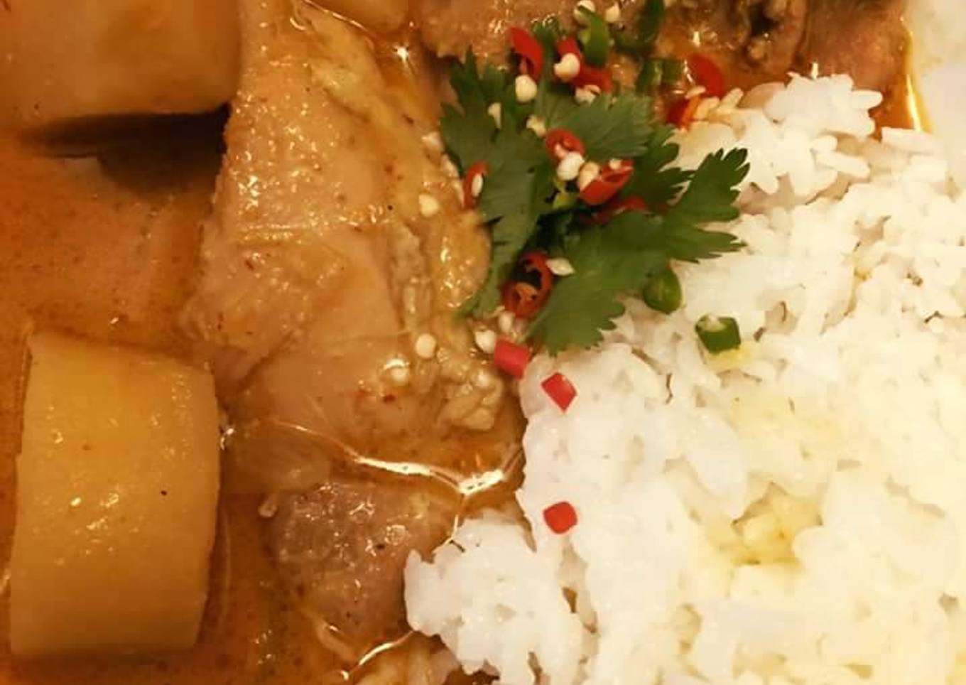 Pollo con curry fácil de preparar