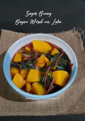 Foto resep 19. Sayur Bening Bayam Merah mix Labu