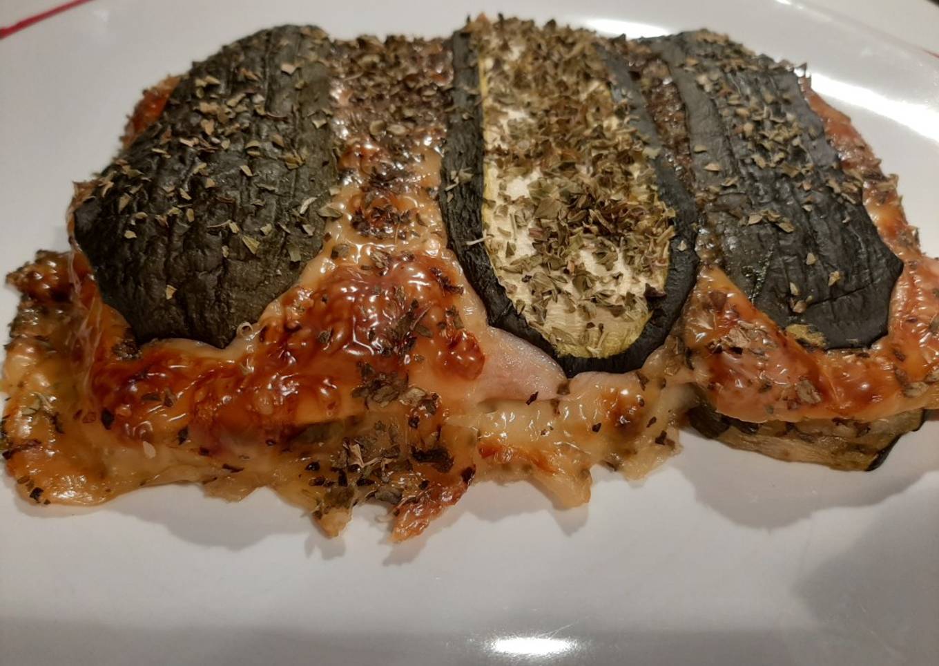 Pizza con base de calabacín