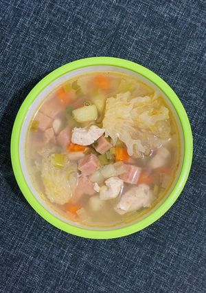 Foto resep Sop Ayam Maling Jamur Es (Non Halal)