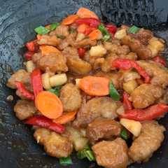 A picture of Easy Pz sweet and sour pork.