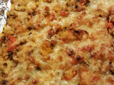 Puré de papa con vegetales