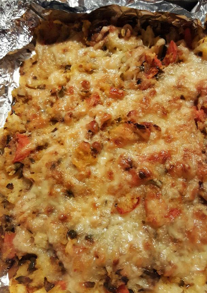 Una foto de Puré de papa con vegetales