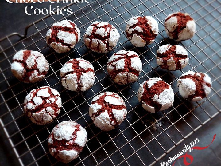 Bagaimana Menyiapkan 222. Choco Crinkle Cookies Anti Gagal