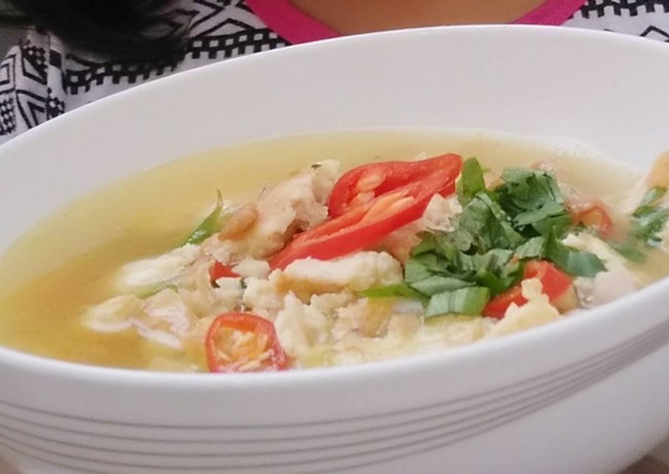 Chicken Omelet soup