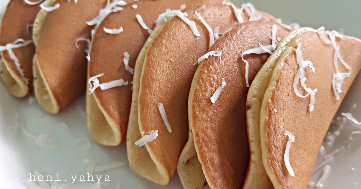 Resep Pancake susu empuk takaran sendok oleh Heni Yahya Cookpad