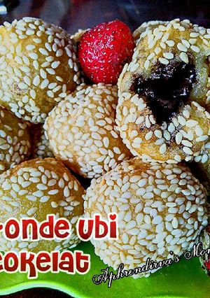 Foto resep Onde ubi isi cokelat