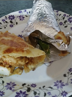 A picture of Paneer kathi rolls restaurant style.