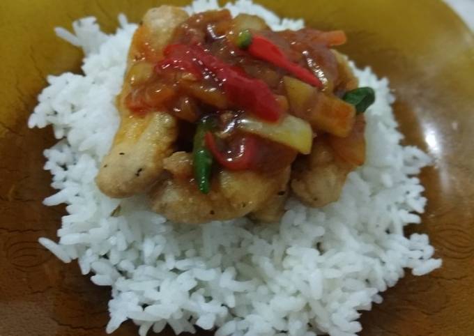 Ayam asam manis pedas