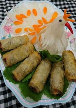Hình của món Nem công.