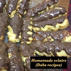 Homemade Eclairs A picture of Homemade Eclairs.