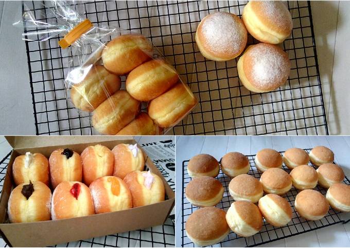 Resep Dan Cara Membuat Donat Bomboloni Empuk Dan Lembut Mudah Dan Cepat ...