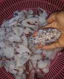 Mực xào giá, nấm rơm