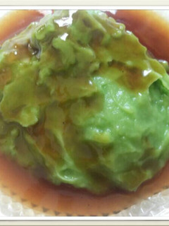 Foto resep Bubur Sumsum Hijau Pandan kuah kinca kental
