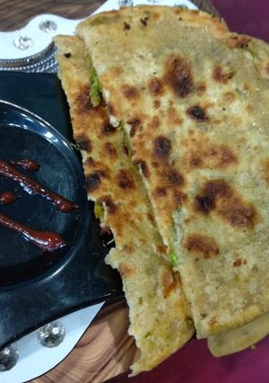 A picture of Paneer paratha.