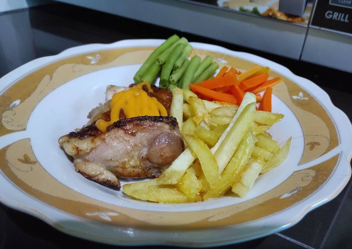 Steak Ayam Grill Teflon