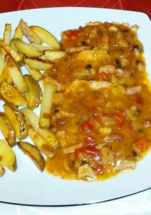 Lecsós sertéskaraj Ancsy módon recept fotója