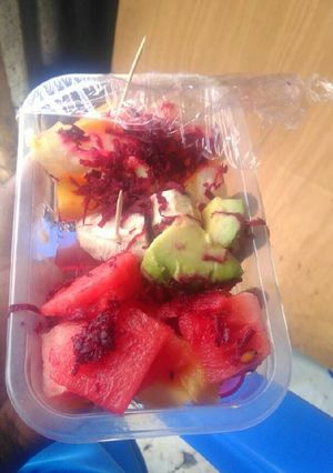 A picture of Fresh fruit salad.