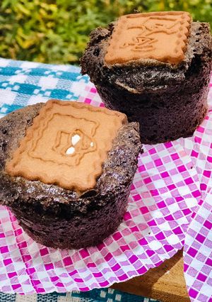 Una foto de Cupcakes de chocolate con rumbas!