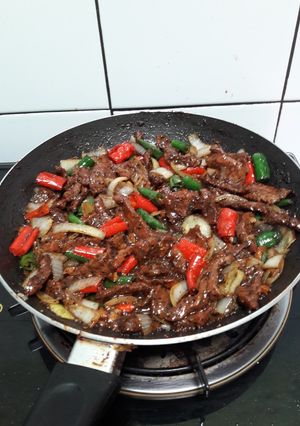 Foto resep Sapi lada Hitam enak