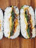 Sandwichi de onigiri, Onigirazu(キンパおにぎらず) / Comida japonesa