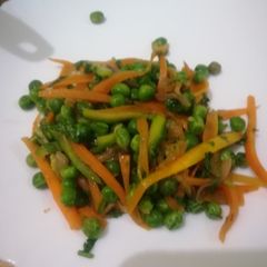 A picture of Satueed mixed vegetables. #vegetablecontest.