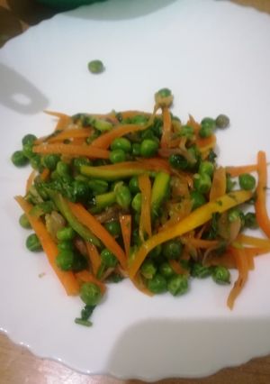 A picture of Satueed mixed vegetables. #vegetablecontest.
