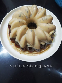 Foto resep Milk Tea Puding 3 Layer