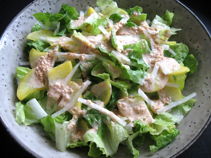 Easy Way Make Recipe Takuan (Pickled Daikon) &amp;amp; Lettuce Salad that is So Delicious, Appealing}
