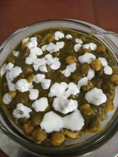 பாலக் சென்னா கிரேவி (palak chenna Recipe in tamil) செய்முறை முக்கிய புகைப்படம்