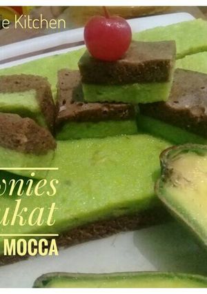 Foto resep Brownies Alpukat Pandan Mocca_Kukus