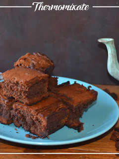 Una foto de Brownie sin gluten con Thermomix