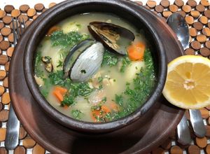 Una foto de Sopa marina fácil y rápida