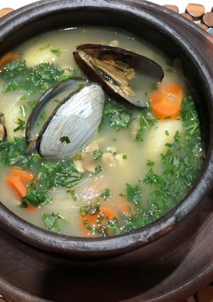 Una foto de Sopa marina fácil y rápida