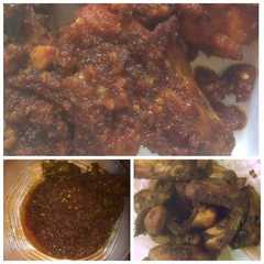 A picture of Ayam bumbu bebek madura.