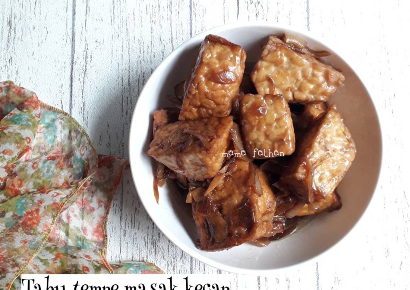 Tahu tempe masak kecap