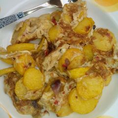 A picture of Potato and egg.