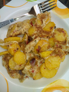A picture of Potato and egg.