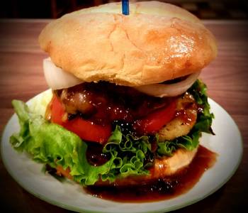 Popular Recipe Mikes Double Decker Sweet Hawaiian Swiss Burgers Very Delicious