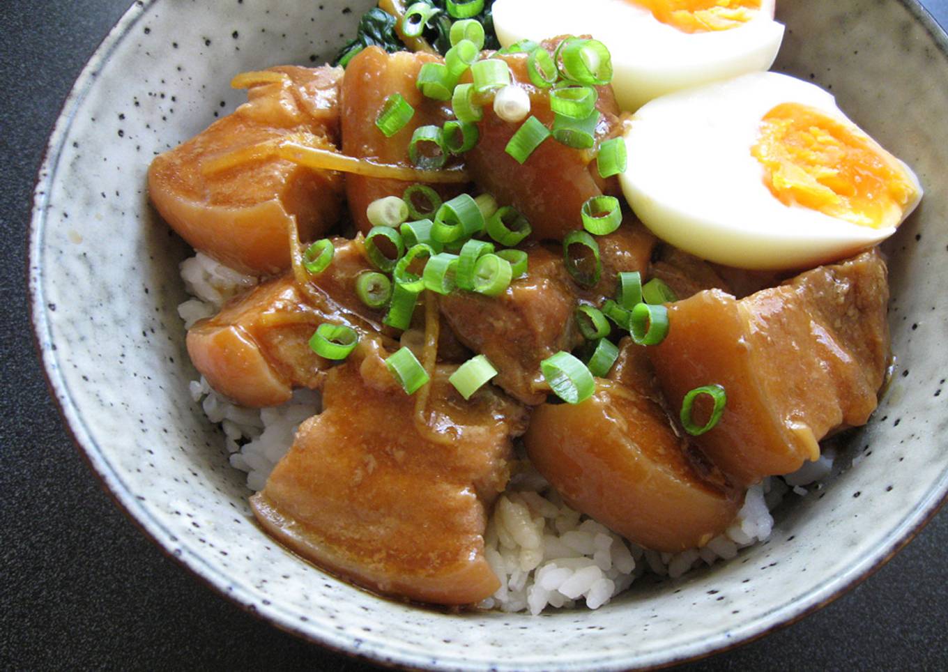 Braised Pork Belly Rice Bowl