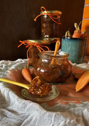 Une photo de Confiture de carottes au bon goût du carrot cake