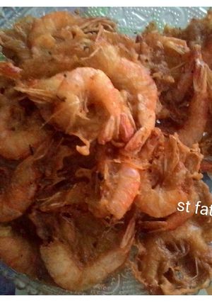 Foto resep Peyek udang.