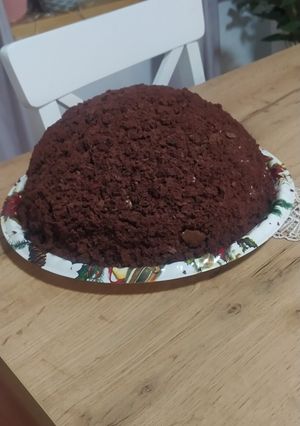 Banános vakondtúrás torta recept fotója
