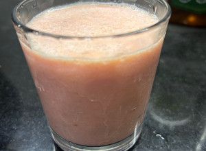 A picture of Watermelon dates sherbet.