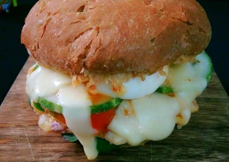 Recipe of Super Quick Homemade Egg Burger