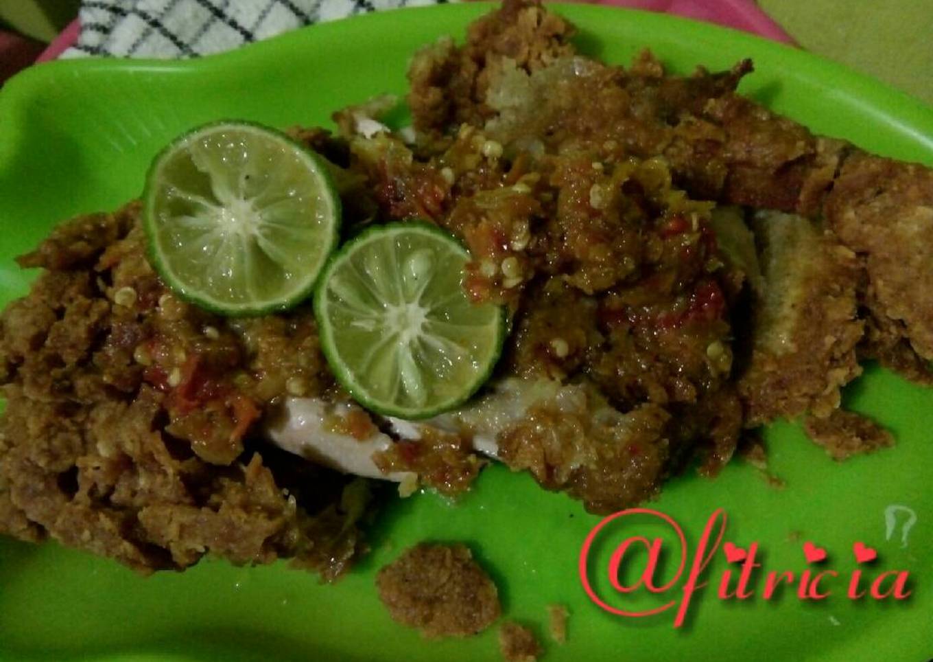 Ayam geprek crispy
