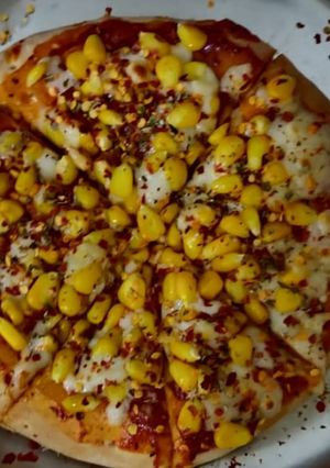 A picture of Sweetcorn pizza.