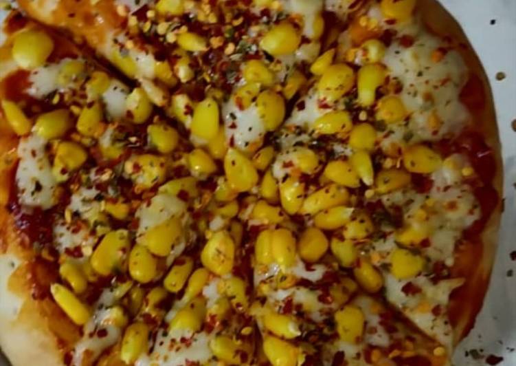 How to Prepare Quick Sweetcorn pizza