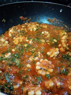 A picture of Palak Maize Curry.